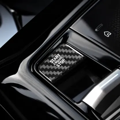 Asign Real Carbon Fiber Start/Stop Button Cover for Selected BMW 5 & 7 Series (2024–2025)