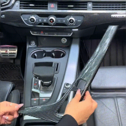 Asign Peel-and-Stick Center Console Trim Carbon Fiber For Audi A4/S4/A5 – No Drilling, Just Stick!