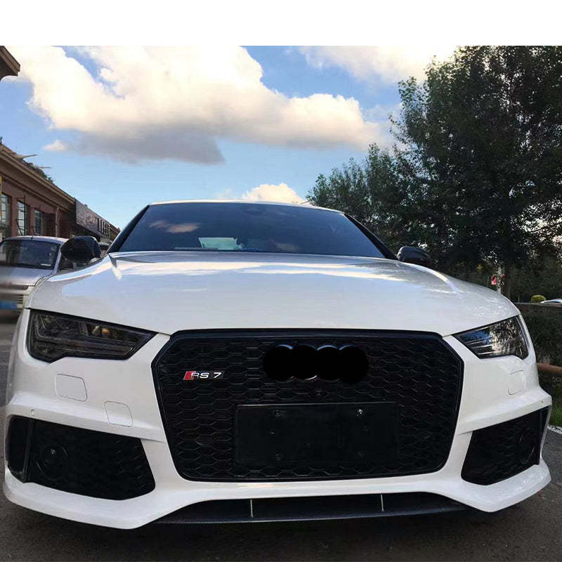 2016-2018 Audi RS7 Front Bumper For A7/S7 C7.5 Body Kits With Honeycomb Grille Fog Light Grille | RS7 Bumper