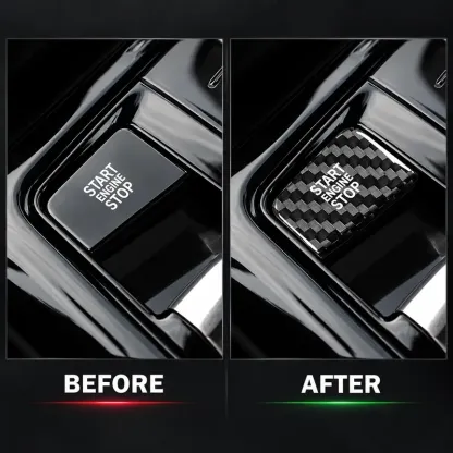Asign Real Carbon Fiber Start/Stop Button Cover for Selected BMW 5 & 7 Series (2024–2025)