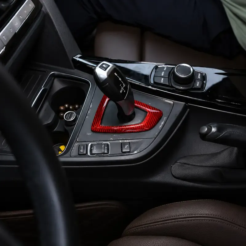 Asign Real Carbon Fiber Gear Shift Surround Cover for BMW 2, 3 & 4 Series