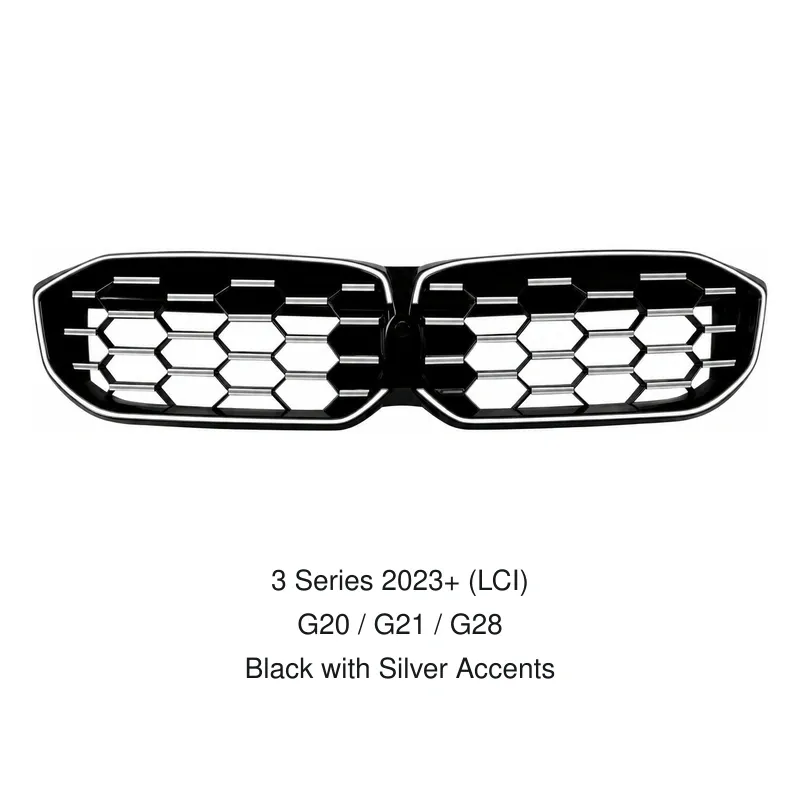 Asign Illuminated Diamond-Pattern Kidney Grille for BMW 3 Series G20 Sedan (2019–2022 Pre-LCI / 2023+ LCI)