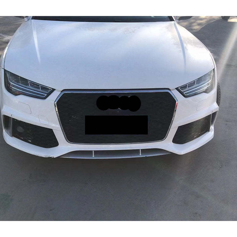 2016-2018 Audi RS7 Front Bumper For A7/S7 C7.5 Body Kits With Honeycomb Grille Fog Light Grille | RS7 Bumper