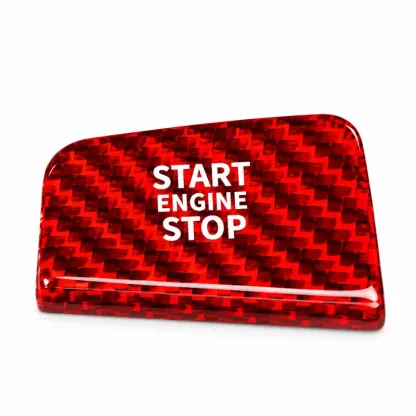 Asign Real Carbon Fiber Start/Stop Button Cover for Selected BMW 5 & 7 Series (2024–2025)
