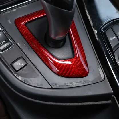 Asign Real Carbon Fiber Gear Shift Surround Cover for BMW 2, 3 & 4 Series