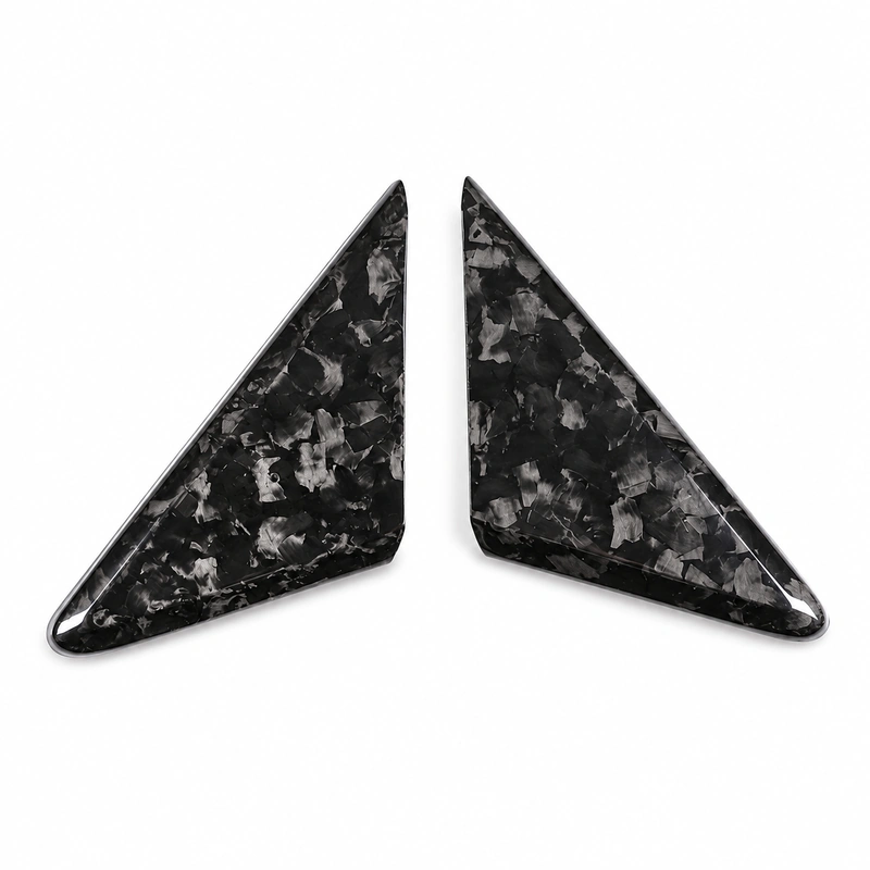 Asign Dry Carbon Fiber Triangle Covers — Interior or Exterior — For Porsche 718 & 911
