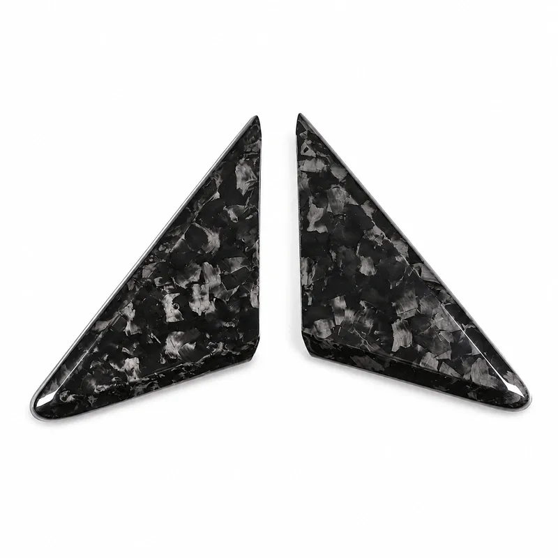 Asign Dry Carbon Fiber Triangle Covers — Interior or Exterior — For Porsche 718 & 911