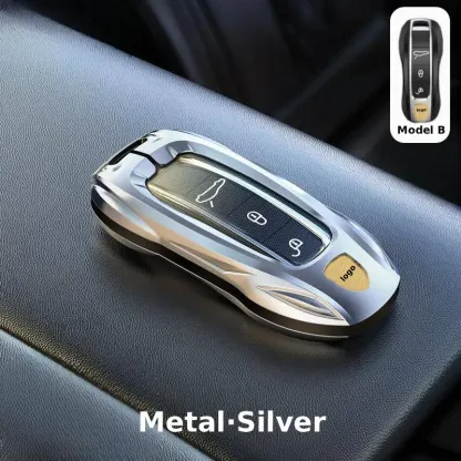 Asign Metal Key Fob Cover for Porsche Keys