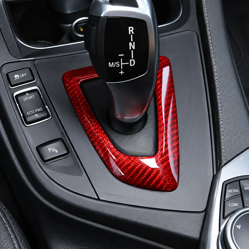 Asign Real Carbon Fiber Gear Shift Surround Cover for BMW 2, 3 & 4 Series