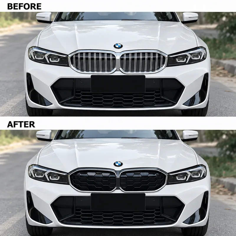 Asign Illuminated Diamond-Pattern Kidney Grille for BMW 3 Series G20 Sedan (2019–2022 Pre-LCI / 2023+ LCI)