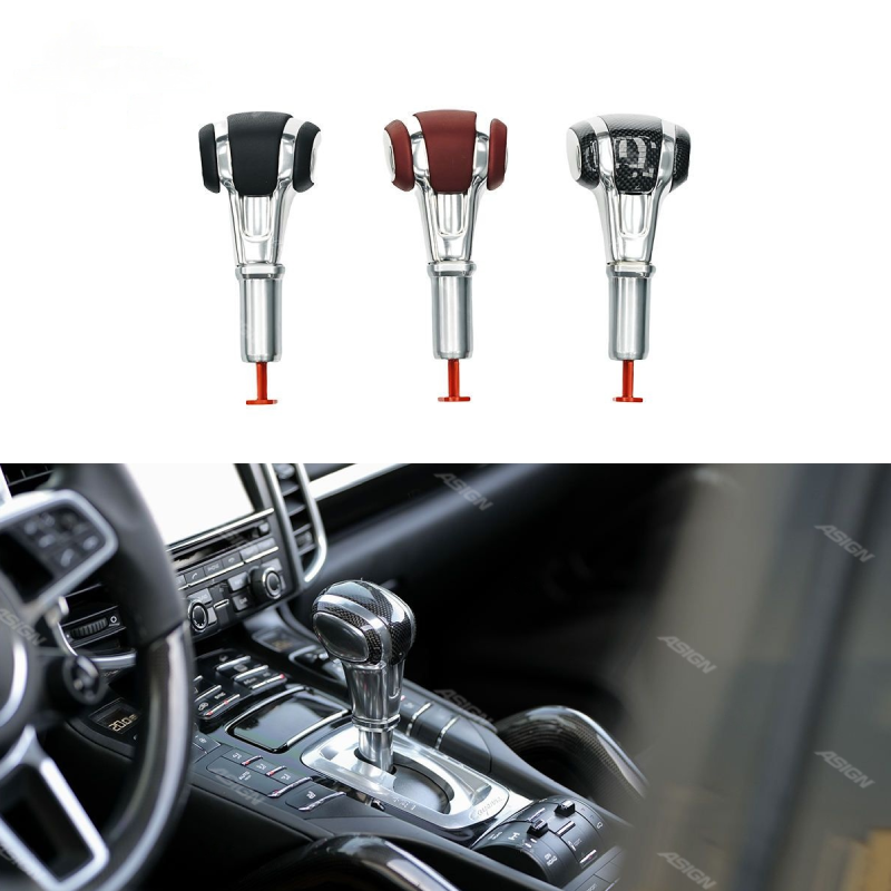 Asign High-End 958 Carbon Fibre Car Grip Shift Knob Upgrade Gear Lever for Cayenne 2011-2017