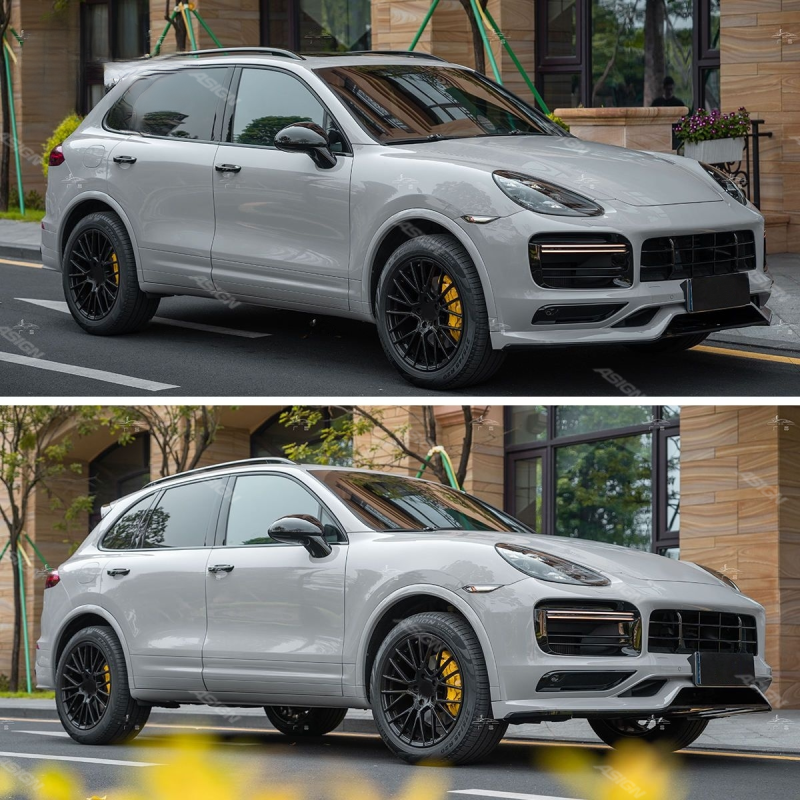 Asign — 58.1 Upgrade to 958.2 Rear Kit Tailgate 2018 9Y0 Turbo S Front Facelift Bodykit Car Conversion for Porsche Cayenne 958 Body Kit