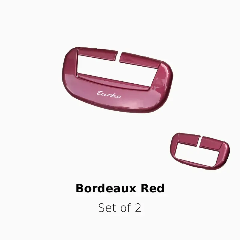 Asign Premium Seat Belt Buckle Cover For Porsche Panamera/Macan/Taycan/911/718/Cayenne