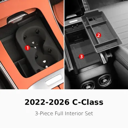 Asign Silicone Center Console Storage Box For 22-26 C-Class W206 / 24-26 E-Class W214 / 23-26 GLC X254