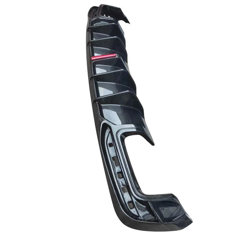 2020-2024 Audi S4 Style A4 S Line carbon fiber diffuser with tail pipe For Audi A4 S4 B9.5