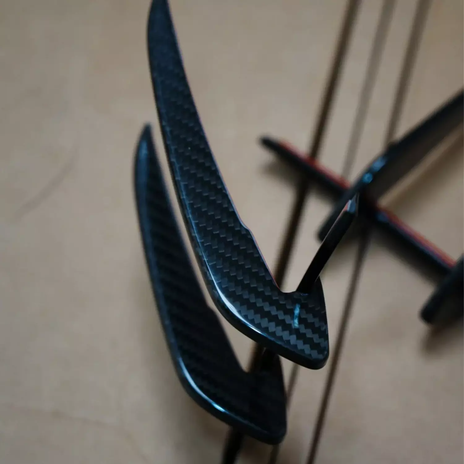 Asign Real Carbon Fiber Front Splitter Canard For B9.5 2020-2024 Audi A4/S4