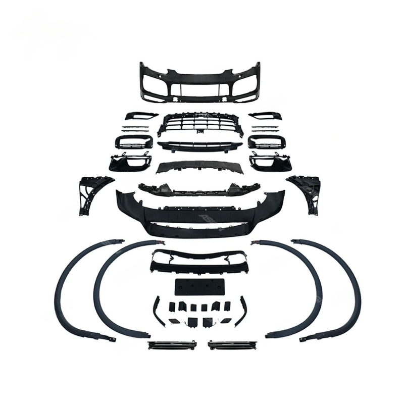 Asign — 2011-2014 for Porsche Cayenne 958.1 Upgrade Sport Design Front Bumper Wheel Arches Headlights Fog Lights New 9YA Wheel Bumper