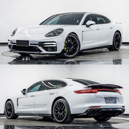 Asign — 2017-2021 for Porsche Panamera 971 Upgrade Rear Bumper Facelift Front Bodykit Side Skirt Rear Diffuser for Turbo Car