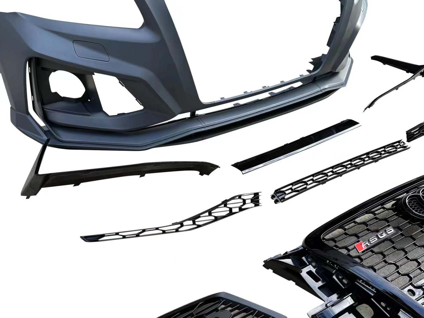2008-2012 Audi RSQ5 Front Bumper For Q5/SQ5 8R/B8 Upgrade To B9 RSQ5 Style Body Kits With Honeycomb Grille | RSQ5 Bumper