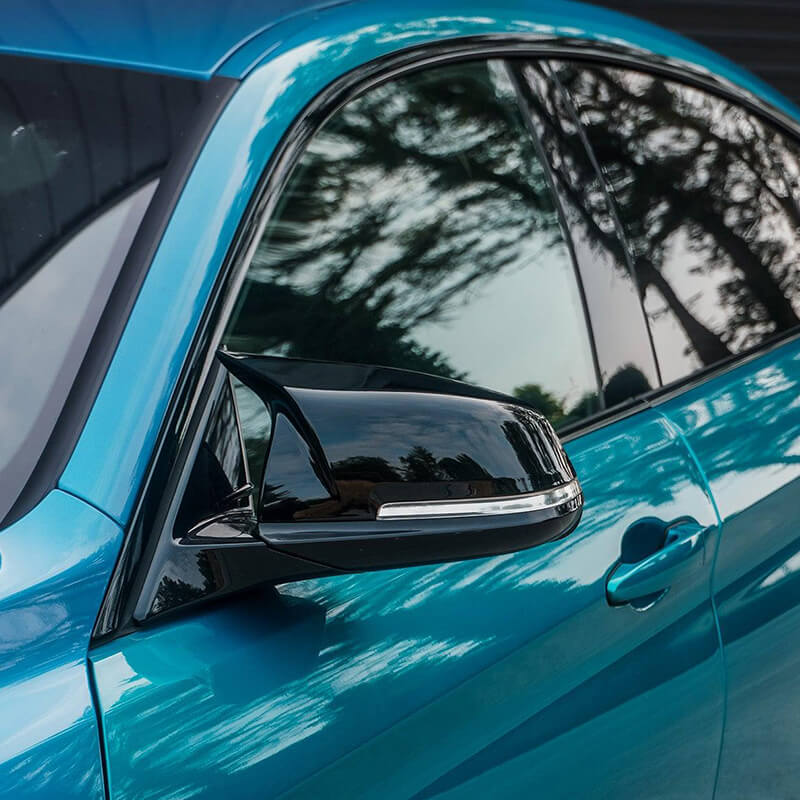 Asign Rear Mirror Covers Cap for BMW 1 Series with Sporty "Bullhorn" Design