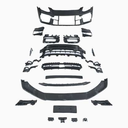 Asign — 2017-2023 for Porsche Panamera 971 Body Kit Upgrade 2025 976 Turbo Front Bumper Assembly with Bar Lights Excludes Headlights