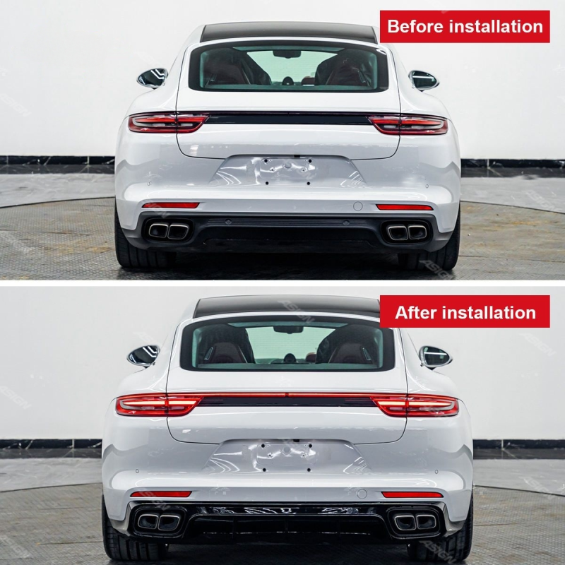 Asign — Upgraded Turbo S Body Kit for Porsche for Panamera 971 2017-2022 Front Bumper Diffuser and Side for Panamera with Car Bumpers