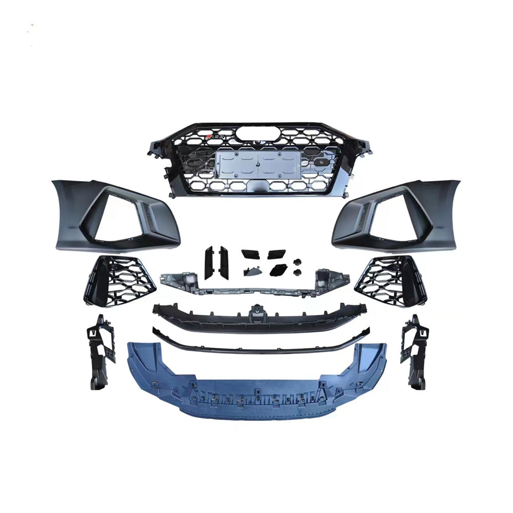 2020-2024 Audi RS3 Front Bumper For A3/S3 8Y Body Kits With ACC Fog Light Grille Honeycomb Grille Front Lip | RS3 Bumper