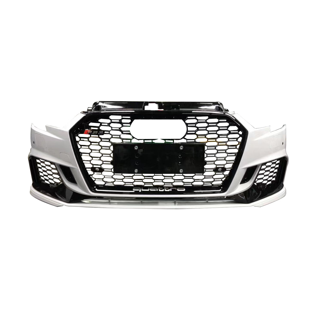 2017-2019 Audi RS3 Front Bumper For A3/S3 8V.5 Body Kits With ACC Honeycomb Grille Front Lip For | RS3 Bumper