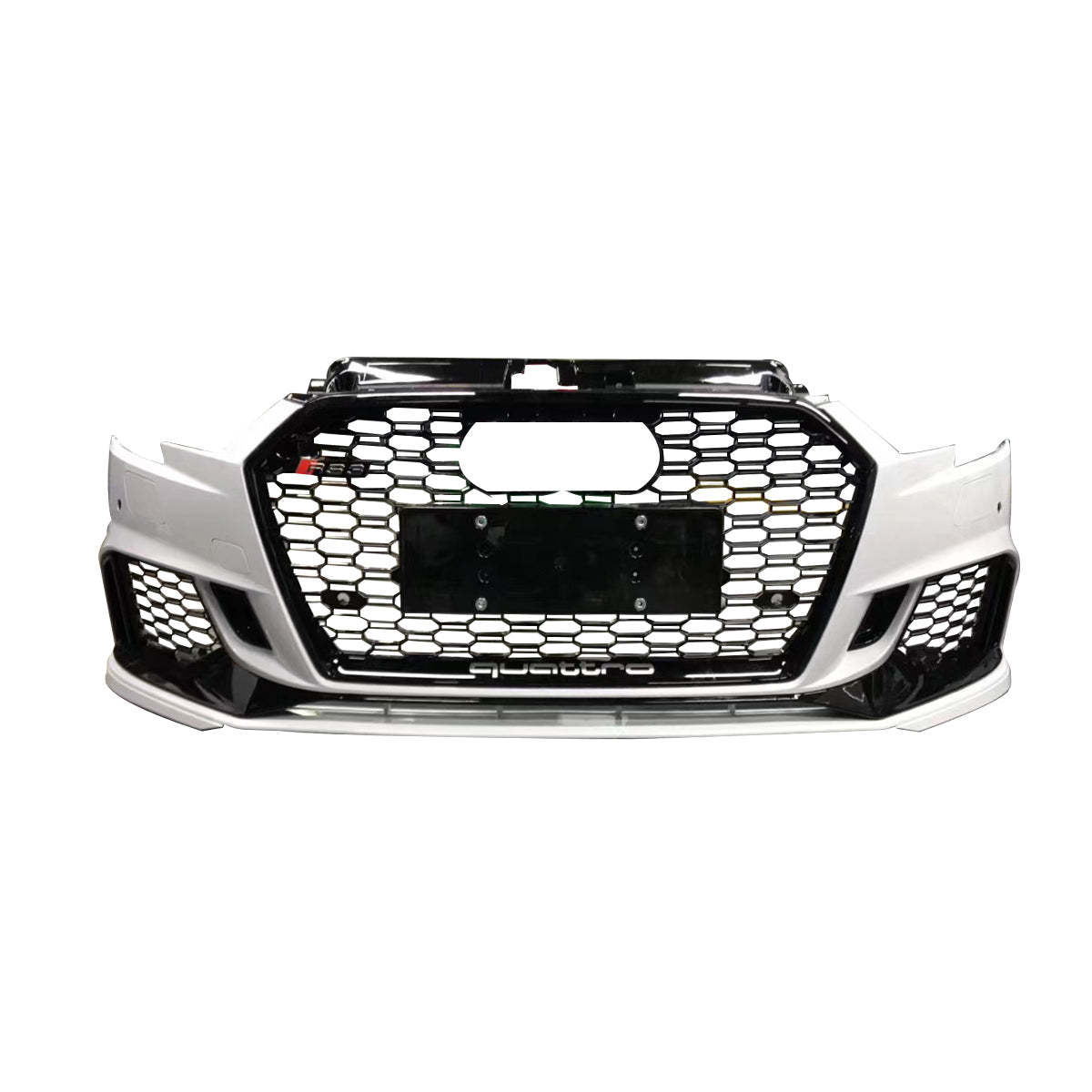 2017-2019 Audi RS3 Front Bumper For A3/S3 8V.5 Body Kits With ACC Honeycomb Grille Front Lip For | RS3 Bumper