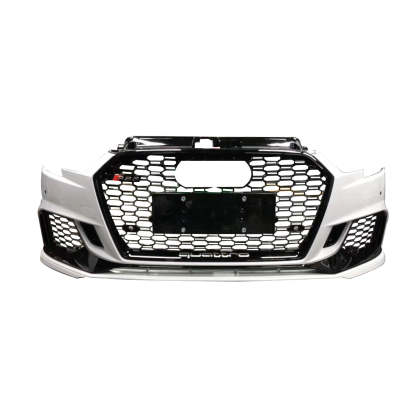 2017-2019 Audi RS3 Front Bumper For A3/S3 8V.5 Body Kits With ACC Honeycomb Grille Front Lip For | RS3 Bumper
