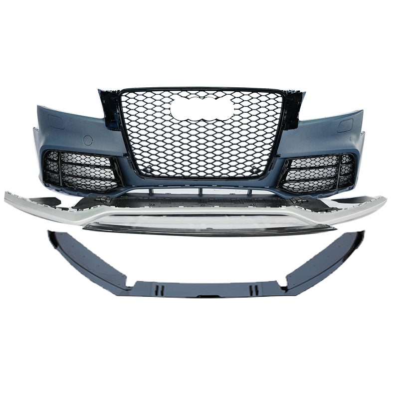 2009-2011 Audi RS5 Front Bumper For A5/S5 B8 Body Kits With Fog Light Grille Honeycomb Grille Front Lip | RS5 Bumper