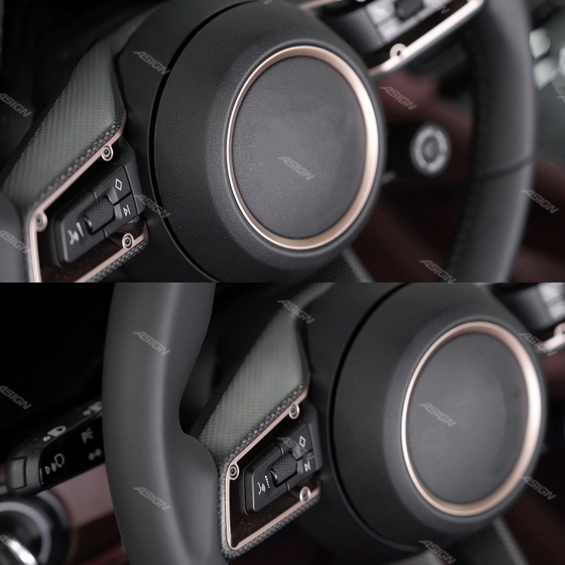 Asign - For Porsche Cayenne 2017-2023 9Y0 Panamera 971 Carbon Fiber Steering Wheel 971.2 976 9Y0.2 Condition Replacement Assembly