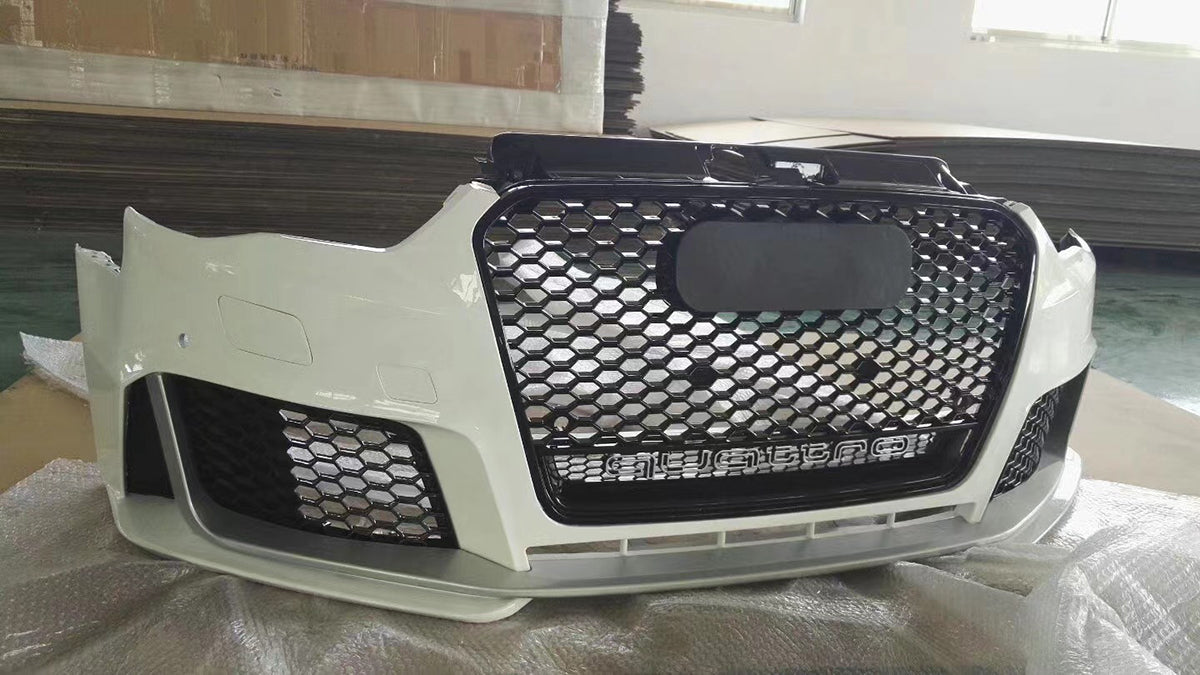2013-2016 Audi RS3 Front Bumper For A3/S3 8V Body Kits With Honeycomb Grille Front Lip | RS3 Bumper