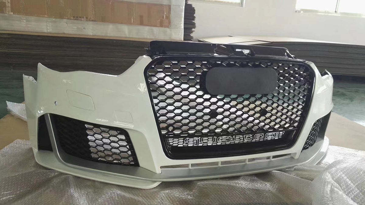 2013-2016 Audi RS3 Front Bumper For A3/S3 8V Body Kits With Honeycomb Grille Front Lip | RS3 Bumper