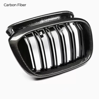 Asign BMW X3 X4 G01 G02 Carbon Fiber Gloss Black Dual Slat Grille