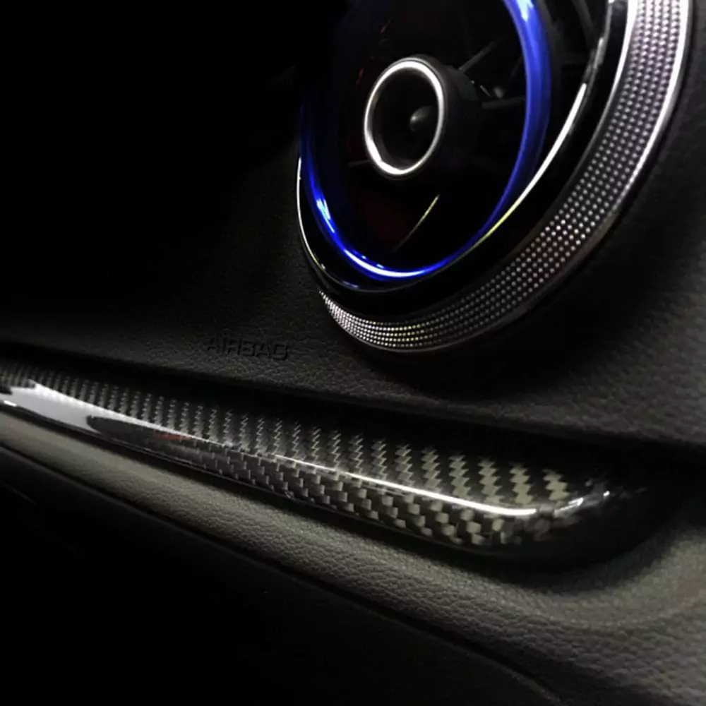 Asign 10 Pieces Interior Trim Kit For 2014-2020 Audi A3/S3/RS3 (Carbon Fiber)