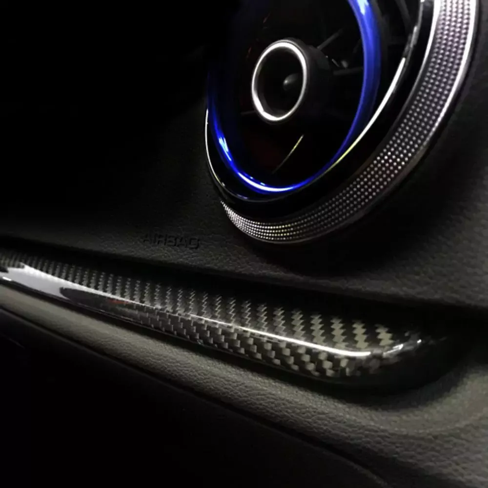 Asign 10 Pieces Interior Trim Kit For 2014-2020 Audi A3/S3/RS3 (Carbon Fiber)