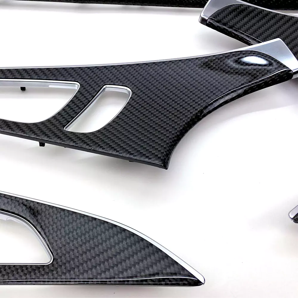 Asign Carbon Fiber Interior Trim Set – 9-Piece Kit, Fits Audi C7/C8 (2012-2023) A6/S6
