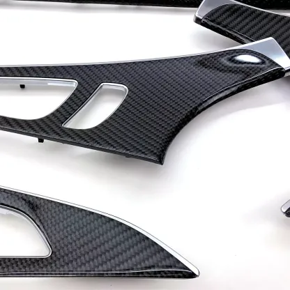 Asign Carbon Fiber Interior Trim Set – 9-Piece Kit, Fits Audi C7/C8 (2012-2023) A6/S6