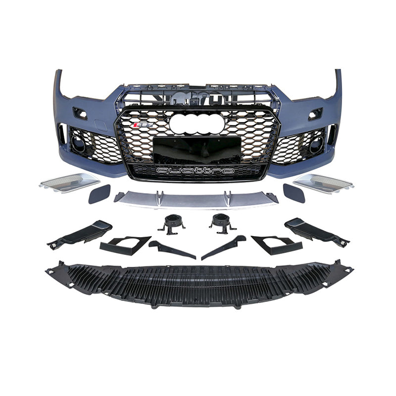 2008-2015 Audi RS7 Front Bumper For A7/S7 C7 Upgrade To C7.5 Body Kits With Honeycomb Grille Fog Light Grille | RS7 Bumper