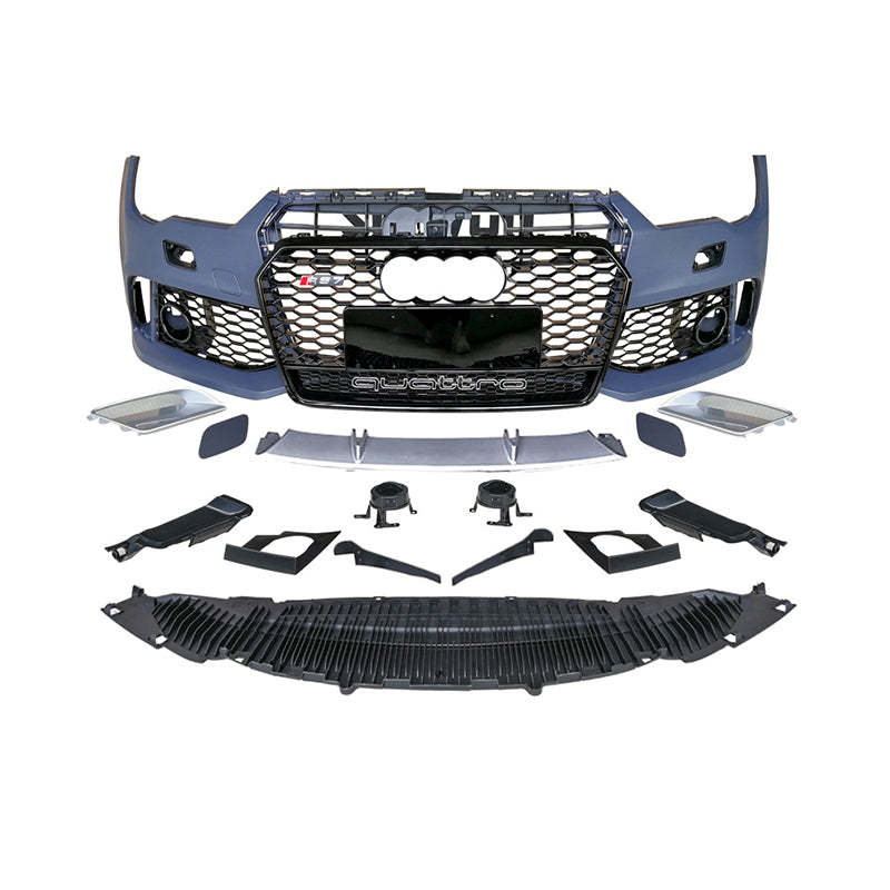 2008-2015 Audi RS7 Front Bumper For A7/S7 C7 Upgrade To C7.5 Body Kits With Honeycomb Grille Fog Light Grille | RS7 Bumper