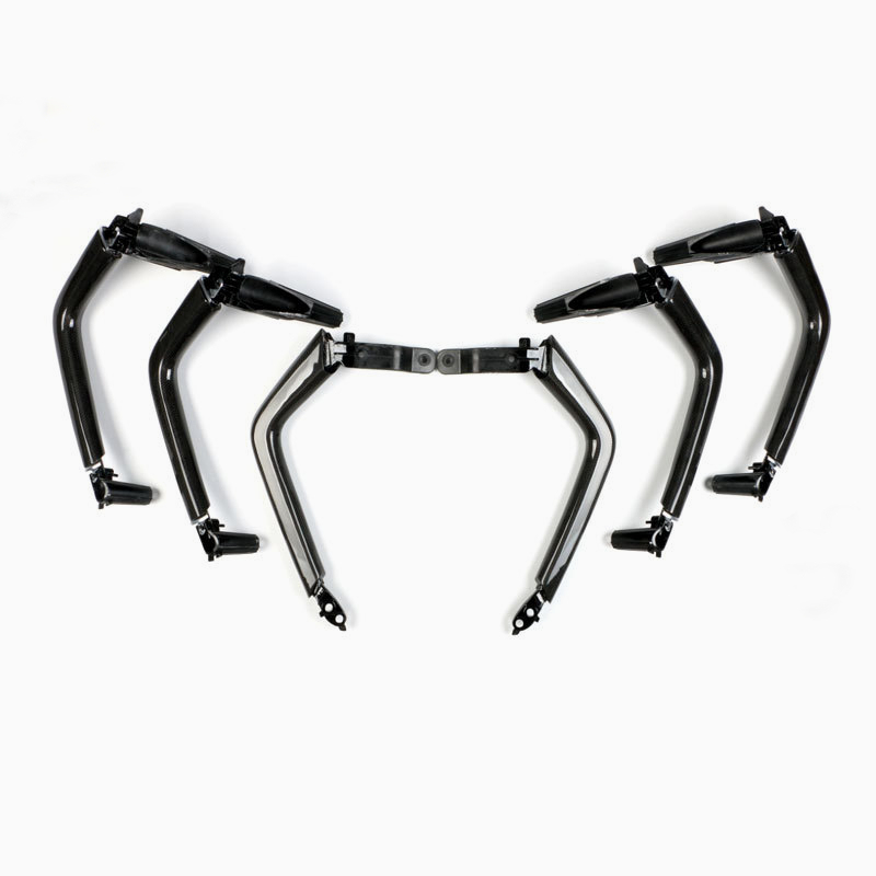 Asign Carbon Fiber Center Console Armrest Trim Set (6-Piece) for Porsche Cayenne (2018–2024, 9A0)