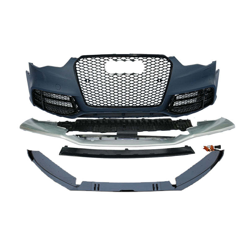 2012-2016 Audi RS5 Front Bumper For A5/S5 B8.5 Body Kits With Fog Light Grille Honeycomb Grille Front Lip | RS5 Front Bumper