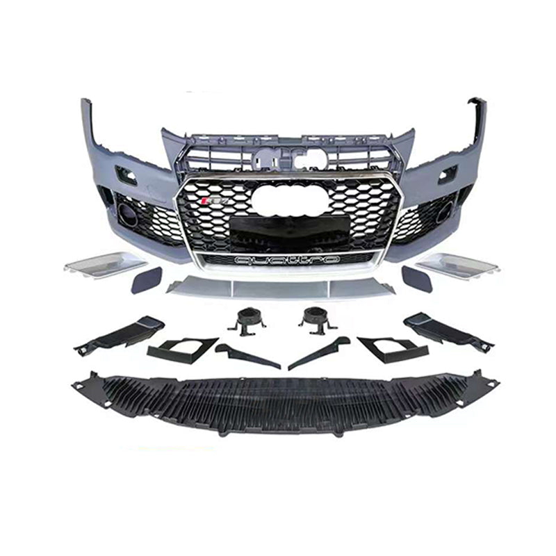 2008-2015 Audi RS7 Front Bumper For A7/S7 C7 Upgrade To C7.5 Body Kits With Honeycomb Grille Fog Light Grille | RS7 Bumper