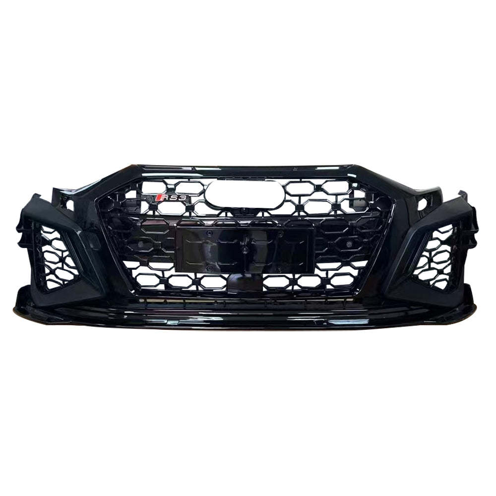 2020-2024 Audi RS3 Front Bumper For A3/S3 8Y Body Kits With ACC Fog Light Grille Honeycomb Grille Front Lip | RS3 Bumper