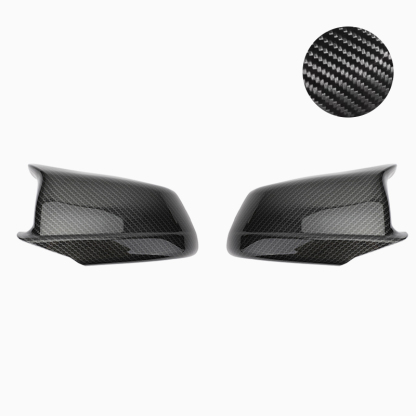 Asign BMW 5 Series/i5 Mirror Cover Pair 2010-2025 Models Carbon Fiber Pattern or Gloss Black BMW M Style Mirror Caps