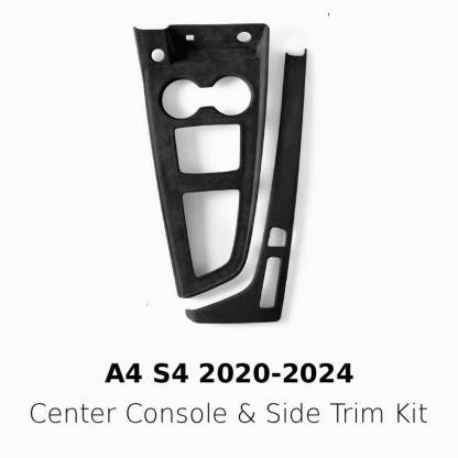 Asign Suede Interior Center Console Panel Cover for Audi A4 (2017–2024)