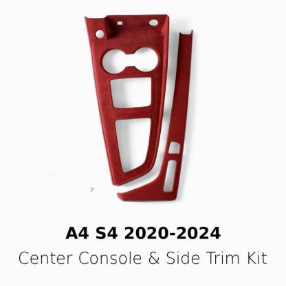 Asign Suede Interior Center Console Panel Cover for Audi A4 (2017–2024)