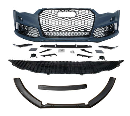 2012-2015 Audi RS6 Front Bumper For A6/S6 C7 Body Kits C7 To C7.5 Bumper With Honeycomb Grille Front Lip | RS6 Bumper