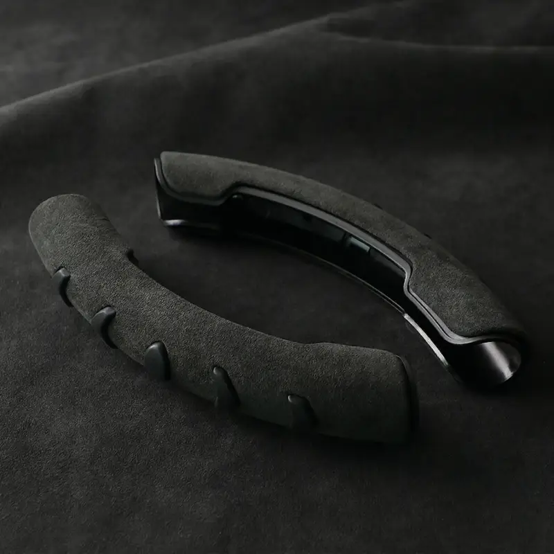 Asign Universal Non-Slip Microfiber Suede Steering Wheel Grip Covers (2-Piece Set, Multi-Color)